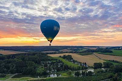 fotka balonu z dronu